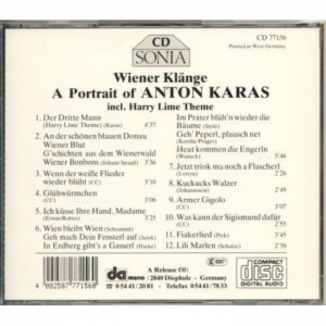 A Portrait of Anton Karas - Wiener Klnge CD