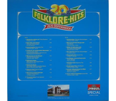 20 Folklore-Hits aus sterreich 1980 LP Neu