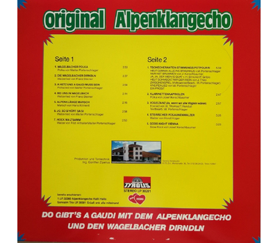 Original Alpenklangecho und die Wagelbacher Dirndln - A Hetz und a Gaudi LP 1981 Neu