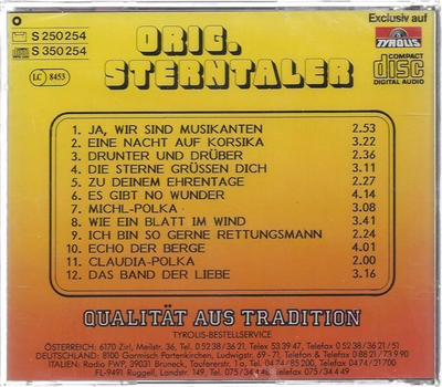 Orig. Sterntaler - Sternstunden der Musik