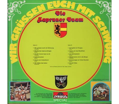 Kapruner Buam - Wir gren euch mit Schwung 1977 LP