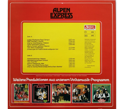 Alpen Express - Tiroler Musikantengre LP 1984