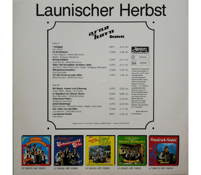 Arno Horn Sextett - Launischer Herbst