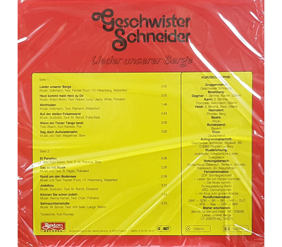 Geschwister Schneider- Lieder unserer Berge