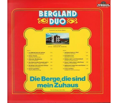 Bergland Duo Franz und Andreas - Die Berge, die sind mein Zuhaus 1980 LP Neu