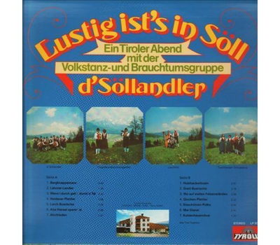 Brauchtumsgruppe Sllandler - Lustig ists in Sll 1980 LP Neu