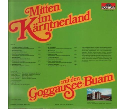 Orig. Goggausee Buam - Mitten im Krntnerland 1980 LP Neu