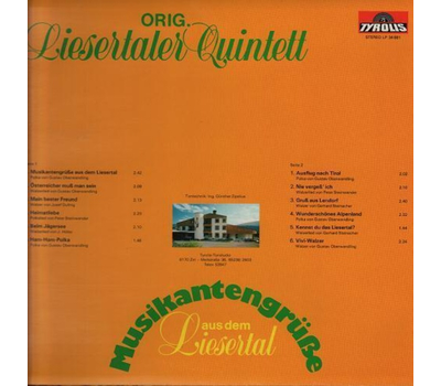 Orig. Liesertaler Quintett - Musikantengre aus dem Liesertal