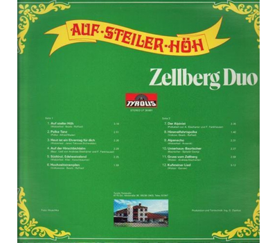 Zellberg Duo mit Doris - Auf steiler Hh 1981 LP Neu