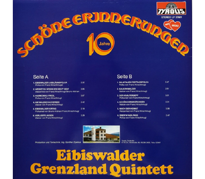 Eibiswalder Grenzland Quintett - Schne Erinnerungen