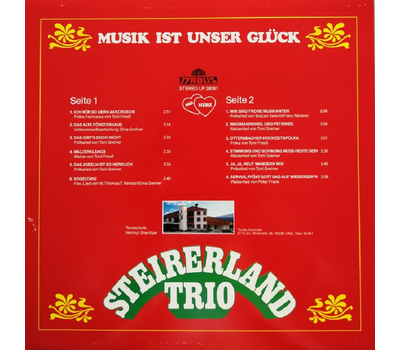 Steirerland Trio - Musik ist unser Glck 1981 LP