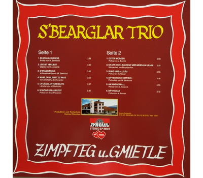 Bearglar Trio - Zimpfteg und gmietle