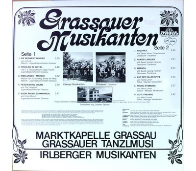 Grassauer Musikanten - Marktkapelle Grassau, Grassauer Tanzlmusi, Irlberger Musikanten 1982 LP Neu