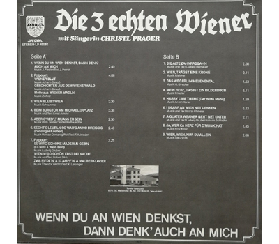 Die 3 Echten Wiener - Wenn du an Wien denkst, denk auch an mich LP