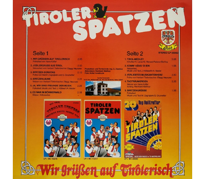 Orig. Tiroler Spatzen - Wir gren auf Tirolerisch1983 LP