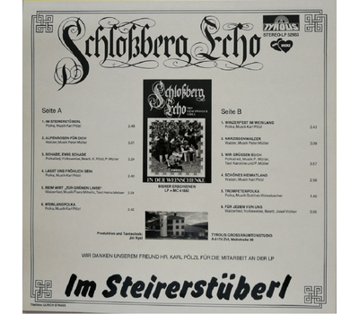 Schlossberg Echo - Im Steirerstberl 1983 LP