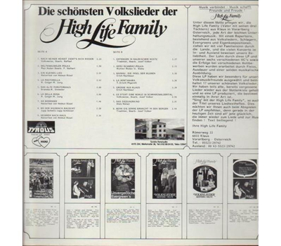 High Life Family - Die schnsten Volkslieder 1983 LP Neu
