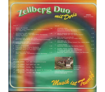 Zellberg Duo mit Doris - Musik ist Trumpf 1984 LP Neu