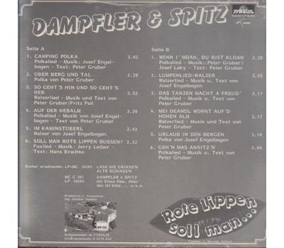 Dampfler & Spitz - Rote Lippen soll man kssen 1985 LP Neu