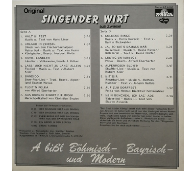 Der singende Wirt aus Zwiesel- A bil Bhmisch, Bayrisch und Modern