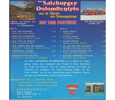 Salzburger Dolomitentrio - Auf zum Postwirt