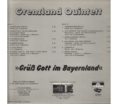 Grenzland Quintett - Gr Gott im Bayernland 1986 LP Neu