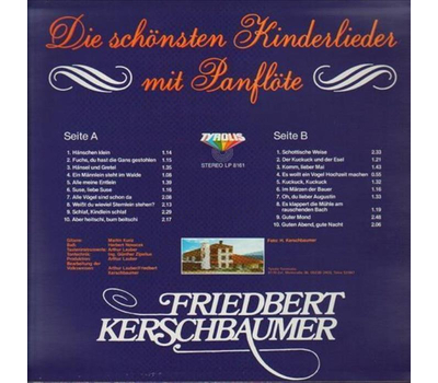 Friedbert Kerschbaumer - Die schnsten Kinderlieder 1981 LP Neu