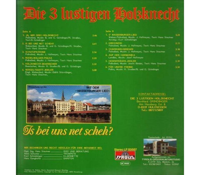 Die 3 lustigen Holzknecht - Is bei uns net scheh 1987 LP Neu