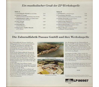 Werkskapelle der Zahnradfabrik Passau musiziert - Freude mit Musik 1987 LP Neu