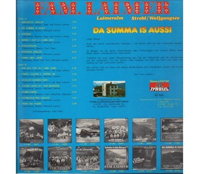 Familie Laimer - Da Summa is aussi LP 1987 Neu