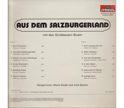 Grubbauern Buam - Aus dem Salzburgerland 1974 LP