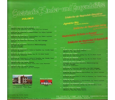 Steirische Kinder- und Jugendchre Folge 2 1988 LP Neu