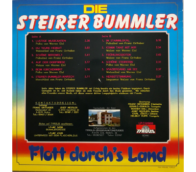 Steirer Bummler - Flott durchs Land LP 1988