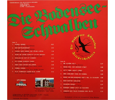 Die Bodensee-Schwalben LP 1988