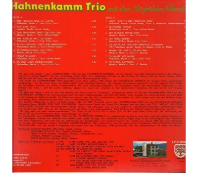 Hahnenkamm Trio mit den Kitzbhler Dirndln - 10 Jahre mit Musik 1988 LP Neu