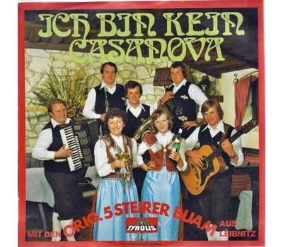 Orig. 5 Steirer Buam - Ich bin kein Casanova / Abendstille SP Neu 1977