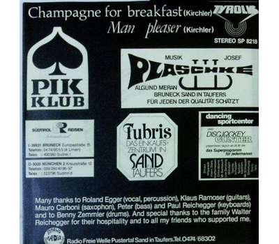 New Flash - Champagne for Breakfast / Man pleaser 1982 SP Neu