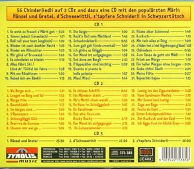 Die schnsten Chinderliedli in Schwyzerttsch 3CD