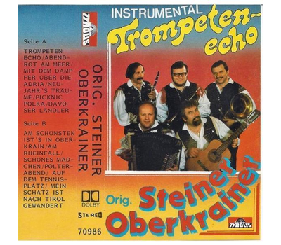 Orig. Steiner Oberkrainer - Trompetenecho Instrumental 1986 MC Neu