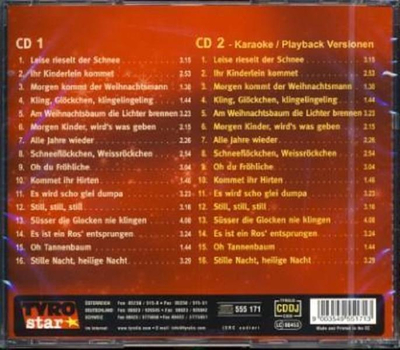 Die Sternenkinder - Die schnsten Weihnachtslieder zum Mitsingen incl. Karaoke 2CD