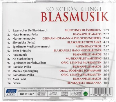 So schn klingt Blasmusik CD1 Neu