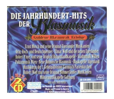 Die Jahrhundert-Hits der Blasmusik Folge 1 (2CD)