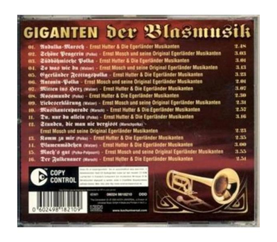 Ernst Mosch & Ernst Hutter und die Egerlnder Musikanten - Giganten der Blasmusik Goldene Egerlnder-Hits