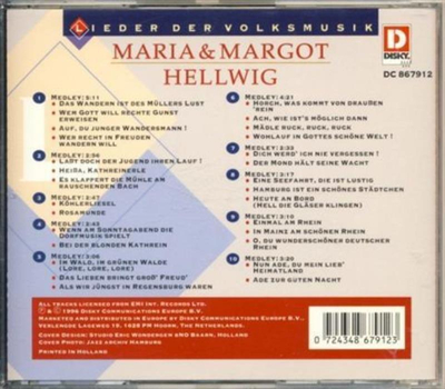 Maria & Margot Hellwig - Lieder der Volksmusik