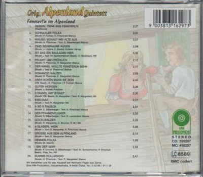 Orig. Alpenland Quintett - Fensterln im Alpenland CD Neu