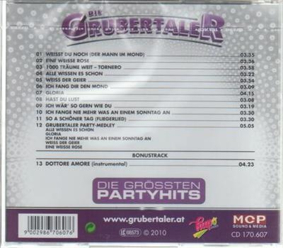 Die Grubertaler - Die grssten Partyhits