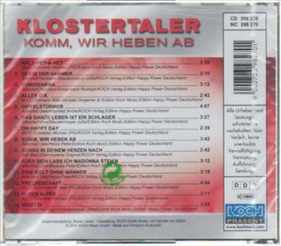 Klostertaler (Die Jungen) - Komm, wir heben ab