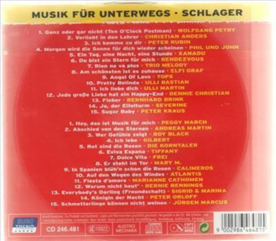 Musik fr Unterwegs - Schlager 2CD