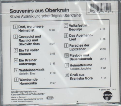 Slavko Avsenik und seine Original Oberkrainer - Souvenirs aus Oberkrain