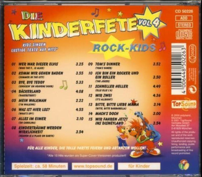 Die Kinderfete - Kids singen lustige Texte auf Hits (Vol. 4)